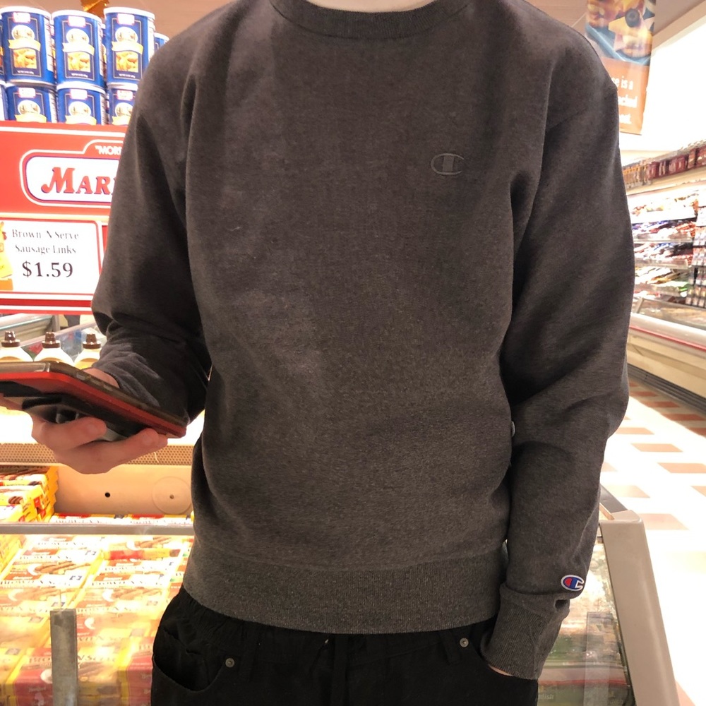 Grey champion sweater